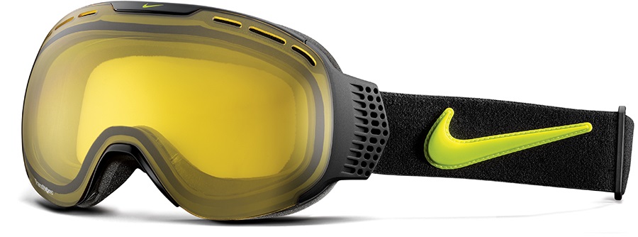 Nike SB Command Ski/Snowboard Goggles, Black Cyber, Transitions Yellow